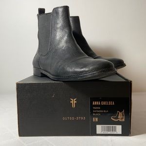 Frye Black Anna Chelsea Boots